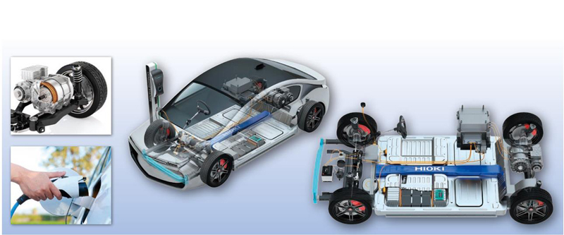 使用高阻计检测电动汽车中材料的绝缘性能